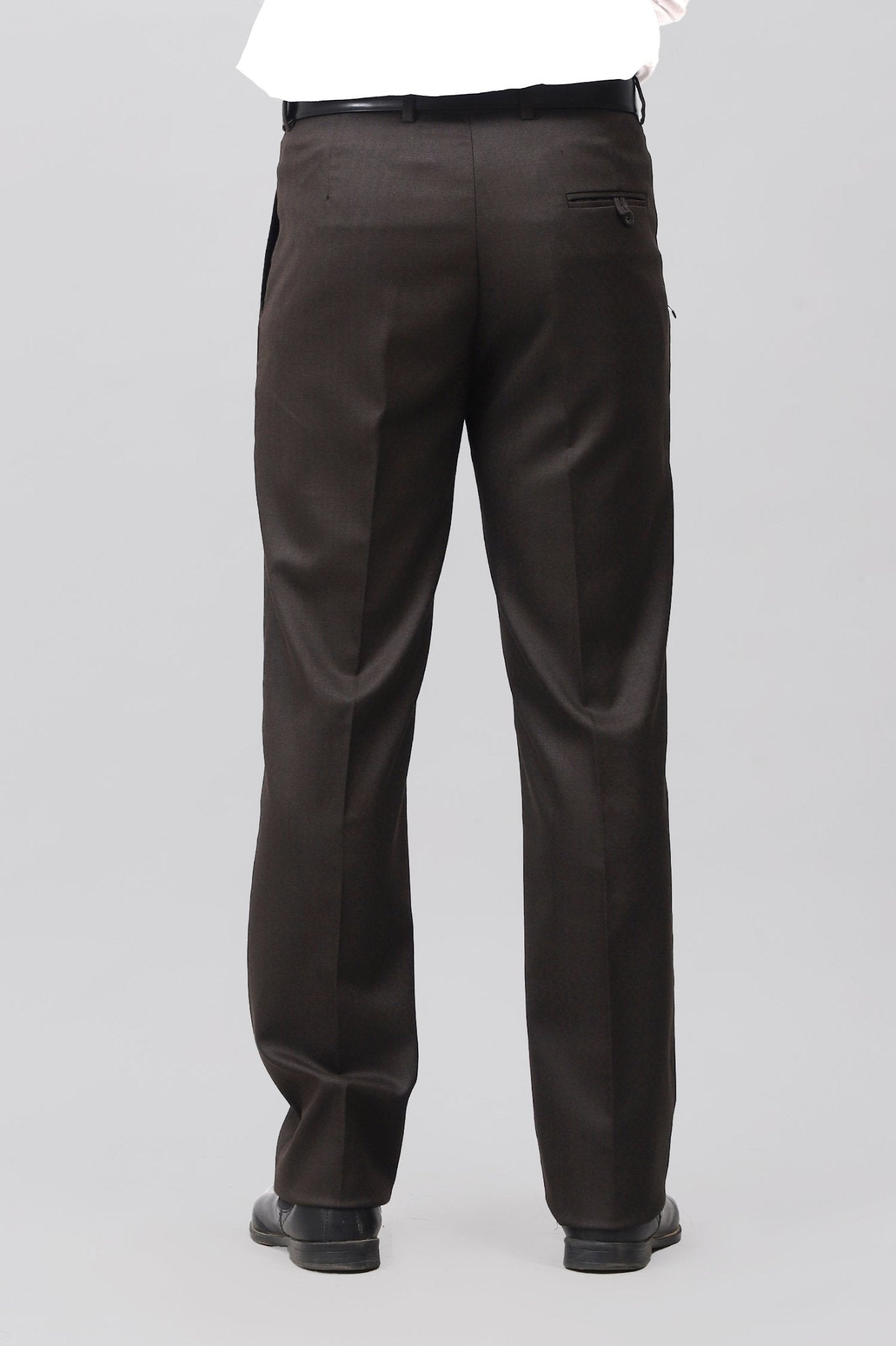 Bluebird Luxe Dark Chocolate Pleated Trouser | Swadesiicart