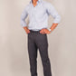 Bluebird men's ash black formal trouser | Swadesiicart