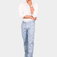 Bluebird Men's Blue Linen Formal Trouser | Swadesiicart