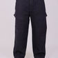 Bluebird Men's Cotton Cargo Pant Loose Fit Black | Swadesiicart