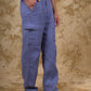 Bluebird Men's Cotton Cargo Pant Loose Fit Blue | Swadesiicart