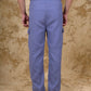 Bluebird Men's Cotton Cargo Pant Loose Fit Blue | Swadesiicart