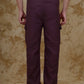 Bluebird Men's Cotton Cargo Pant Loose Fit Maroon | Swadesiicart