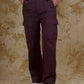 Bluebird Men's Cotton Cargo Pant Loose Fit Maroon | Swadesiicart