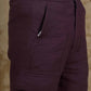 Bluebird Men's Cotton Cargo Pant Loose Fit Maroon | Swadesiicart