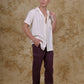 Bluebird Men's Cotton Cargo Pant Loose Fit Maroon | Swadesiicart