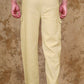Bluebird Men's Cotton Cargo Pants Loose Fit Beige | Swadesiicart