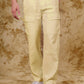 Bluebird Men's Cotton Cargo Pants Loose Fit Beige | Swadesiicart