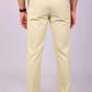 Bluebird Men's Cream Stretch Band Trousers | Swadesiicart