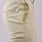 Bluebird Men's Cream Stretch Band Trousers | Swadesiicart
