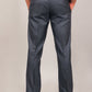 Bluebird Men's Dark Blue-Grey Formal Trousers | Swadesiicart