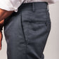 Bluebird Men's Dark Blue-Grey Formal Trousers | Swadesiicart