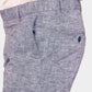 Bluebird Men's Dark Blue Linen Formal Trouser | Swadesiicart