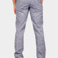 Bluebird Men's Dark Blue Linen Formal Trouser | Swadesiicart