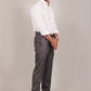 Bluebird Men's Dark Grey Formal Trousers | Swadesiicart