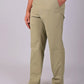 Bluebird Men's Ecru Stretch Band Trousers | Swadesiicart