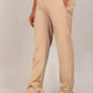 Bluebird Men's Khaki Textured Formal Trousers | Swadesiicart