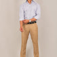 Bluebird Men's Sand Brown Formal Trouser | Swadesiicart