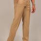 Bluebird Men's Sand Brown Formal Trouser | Swadesiicart
