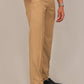Bluebird Men's Sand Brown Formal Trouser | Swadesiicart