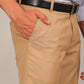 Bluebird Men's Sand Brown Formal Trouser | Swadesiicart
