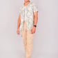 Bluebird Men's Slim Fit Cotton Cargo Pant Beige | Swadesiicart