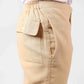 Bluebird Men's Slim Fit Cotton Cargo Pant Beige | Swadesiicart