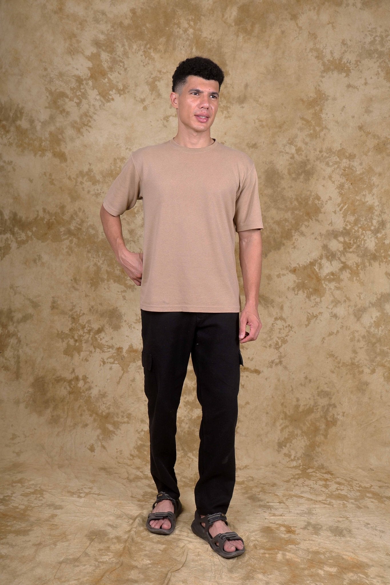 Bluebird Men's Slim Fit Cotton Cargo Pant Black | Swadesiicart