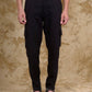 Bluebird Men's Slim Fit Cotton Cargo Pant Black | Swadesiicart