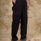 Bluebird Men's Slim Fit Cotton Cargo Pant Black | Swadesiicart