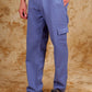 Bluebird Men's Slim Fit Cotton Cargo Pant Blue | Swadesiicart