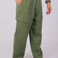 Bluebird Men's Slim Fit Cotton Cargo Pant Green | Swadesiicart