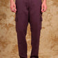 Bluebird Men's Slim Fit Cotton Cargo Pant Maroon | Swadesiicart