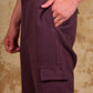 Bluebird Men's Slim Fit Cotton Cargo Pant Maroon | Swadesiicart