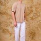 Bluebird Men's Slim Fit Cotton Cargo Pant White | Swadesiicart