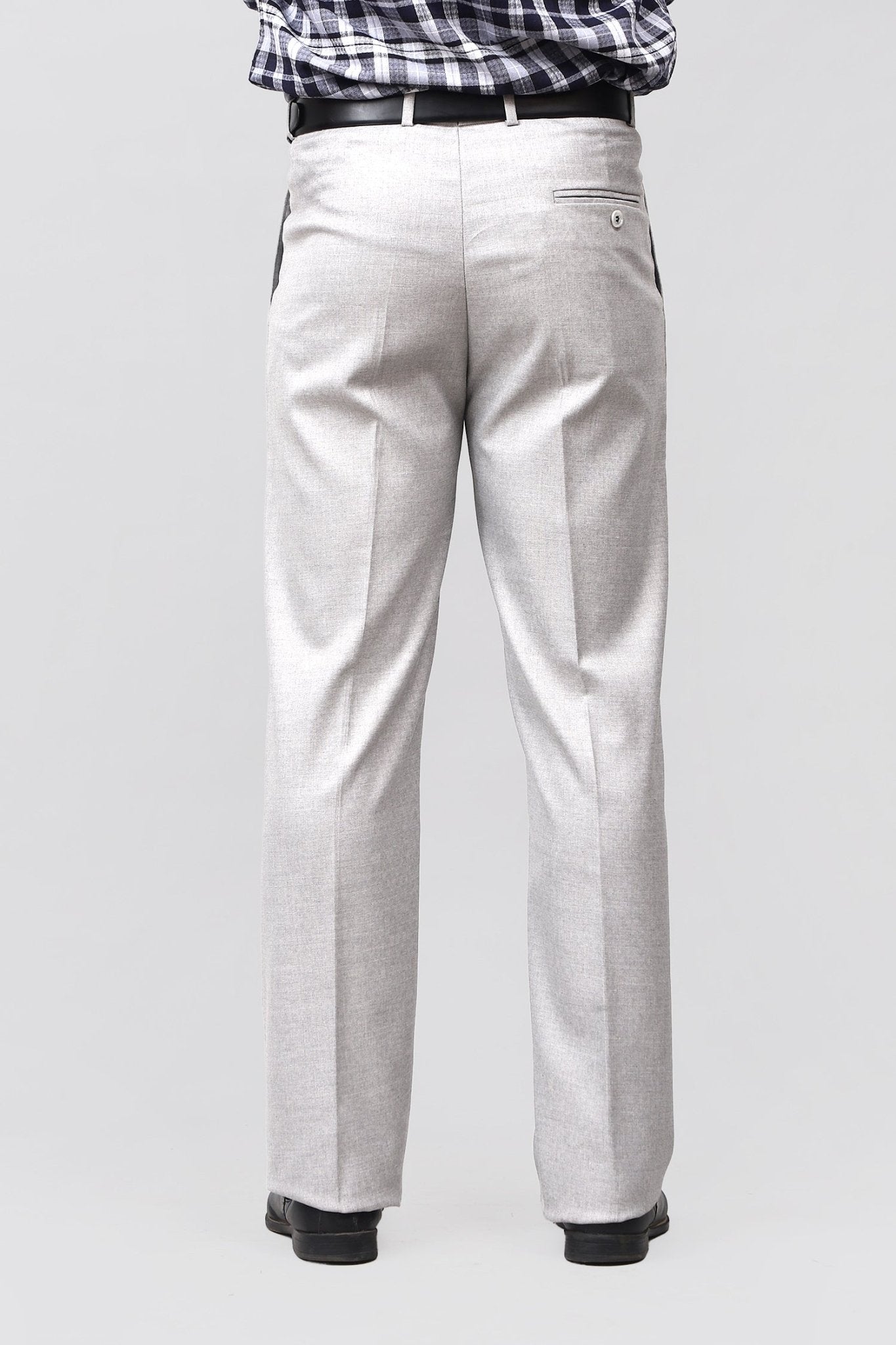Bluebird Modern Light Grey Pleated Trouser | Swadesiicart