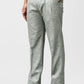 Bluebird Premium Light Grey Check Pleated Trouser | Swadesiicart