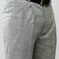 Bluebird Premium Light Grey Check Pleated Trouser | Swadesiicart