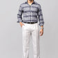 Bluebird Subtle Light Grey Pleated Trouser | Swadesiicart