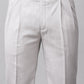 Bluebird Subtle Light Grey Pleated Trouser | Swadesiicart