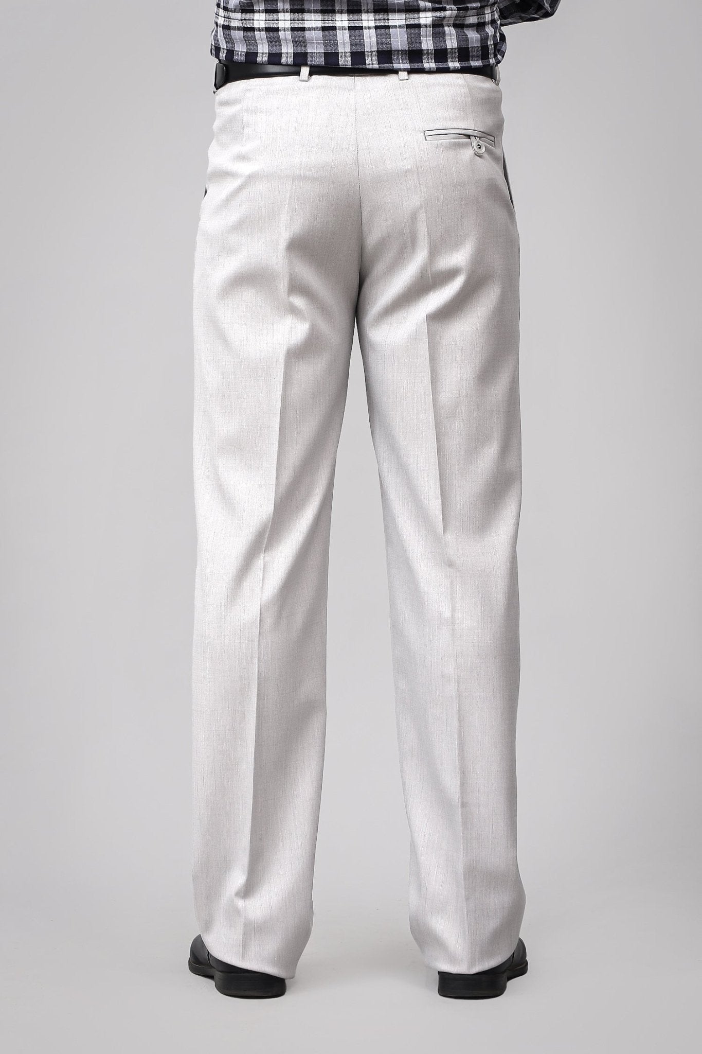 Bluebird Subtle Light Grey Pleated Trouser | Swadesiicart