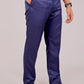 Bluebird Tailored Fit Blue Formal Trouser | Swadesiicart