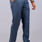 Bluebird Tailored Fit Marengo Blue Trouser | Swadesiicart