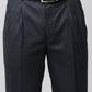 Bluebird Timeless Navy Blue Pleated Trouser | Swadesiicart