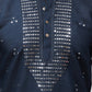 Bluesaanchi Men's Blue Kurta Set with Embroidery Motif | Swadesiicart
