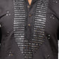 Bluesaanchi Men's Dark Grey Kurta Set with Embroidery Motif | Swadesiicart