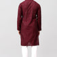 Bluesaanchi Men's Maroon Kurta Set with Embroidery Motif | Swadesiicart