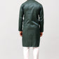 Bluesaanchi Zari Embroidered Kurta Set for Men Green Color | Swadesiicart