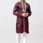 Bluesaanchi Zari Embroidered Kurta Set for Men Maroon Color | Swadesiicart
