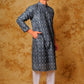 Bluesaanchi Zari Work Blue Kurta with Trouser Pajama | Swadesiicart
